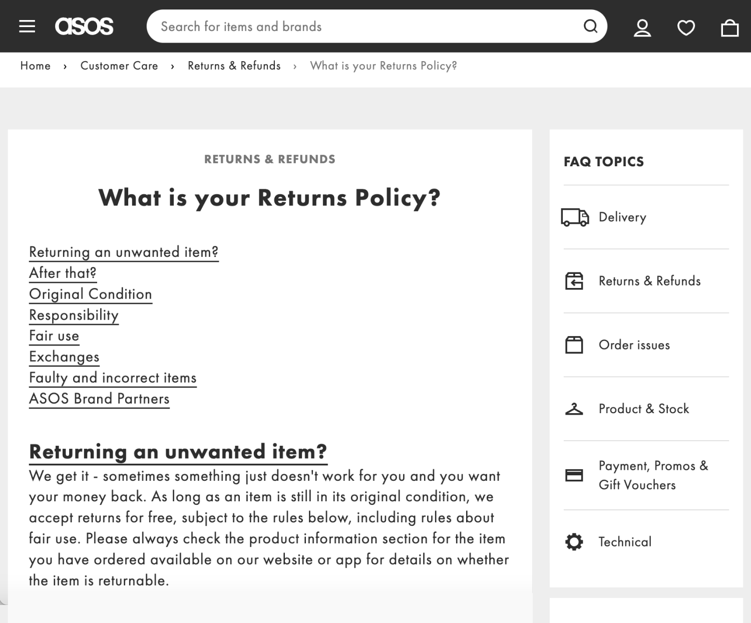 ASOS-RETURNS